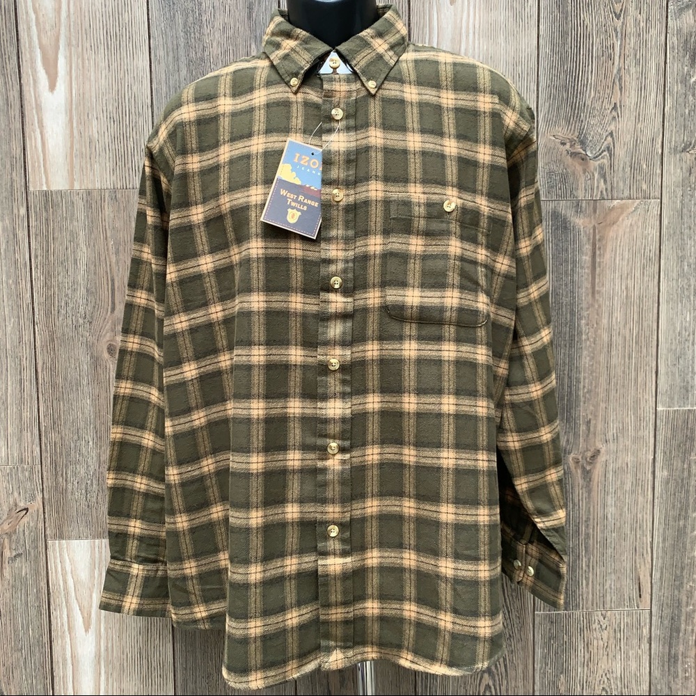 SOLD! Izod Jeans West Range Trails L/S Button Down